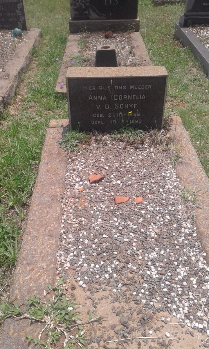 SCHYF Anna Cornelia, v.d. 188?-1963