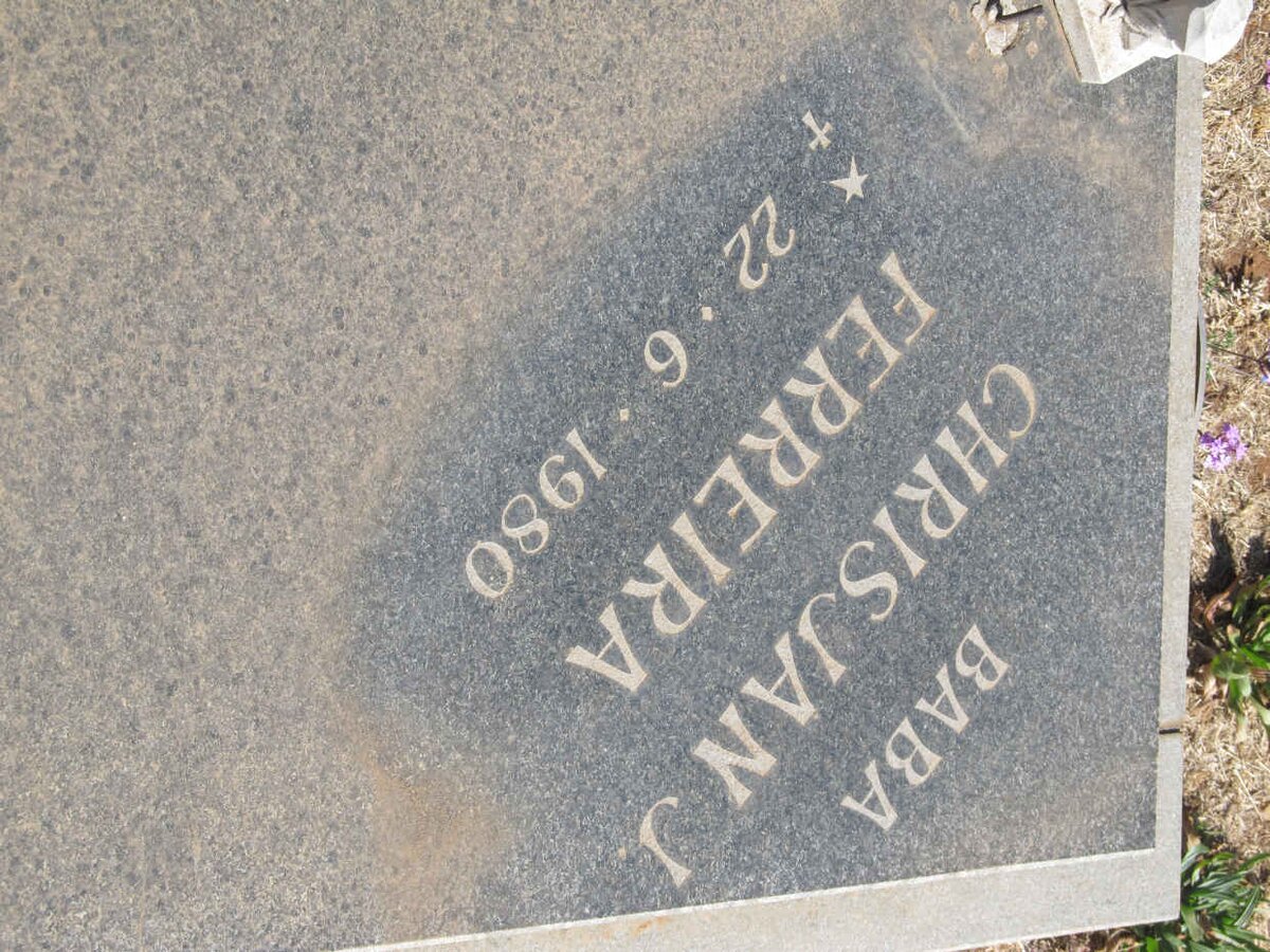 FERREIRA Chrisjan J. 1980-1980