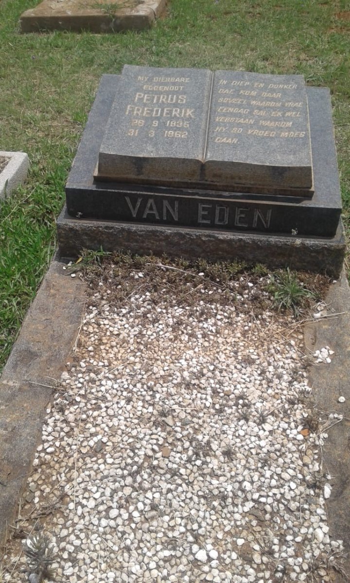 EDEN Petrus Frederik, van 1935-1962