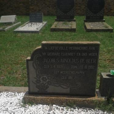 BEER Jacobus Arnoldus, de 1909-1962 &amp; Magrieta Johanna Maria Elizabeth 1917-2014