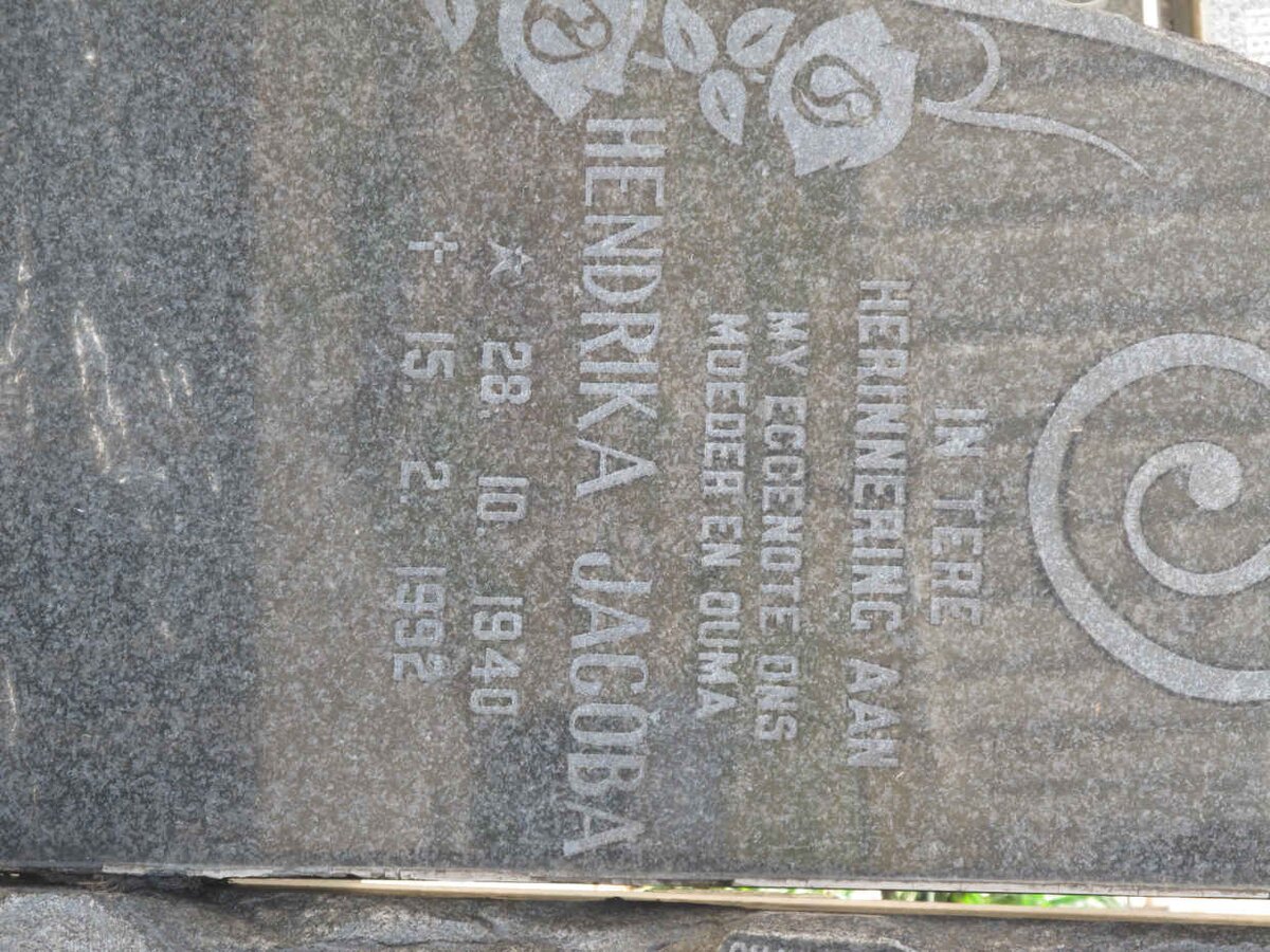 BRANFORD Hendrika Jacoba 1940-1992