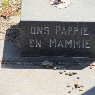 BRONKHORST Matthys Wynand 1928-1979 &amp; Hester Carolina Rossouw 1931-1986