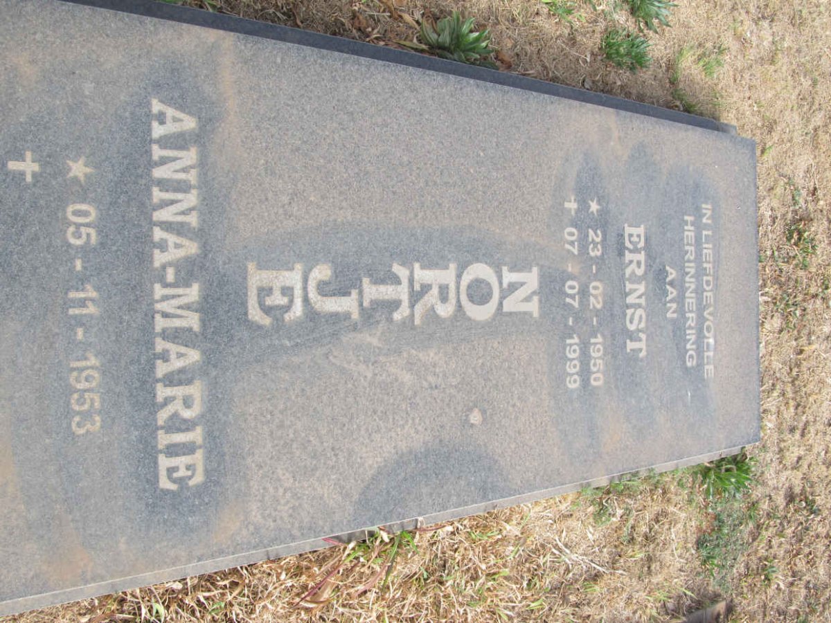 NORTJE Ernst 1950-1999 &amp; Anna-Marie 1953-