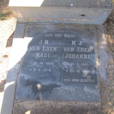 EDEN J.M., van 1904-1978 &amp; H.J. 1917-1956