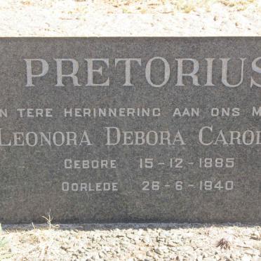 PRETORIUS Leonara Debora Carolina 1885-1940
