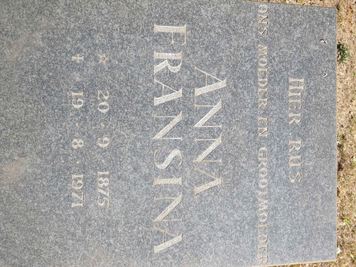 ? Anna Fransina 1875-1971