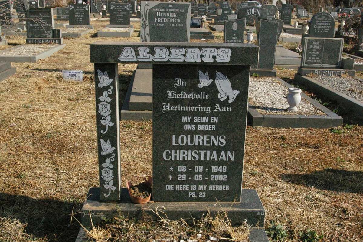 ALBERTS Lourens Christiaan 1948-2002