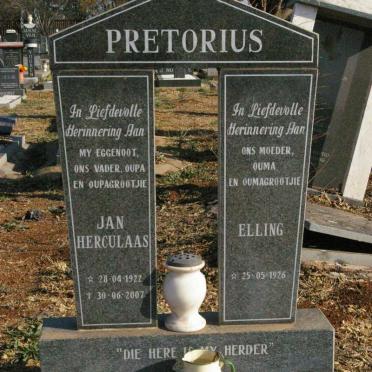 PRETORIUS Jan Herculaas 1922-2007 &amp; Elling 1926-