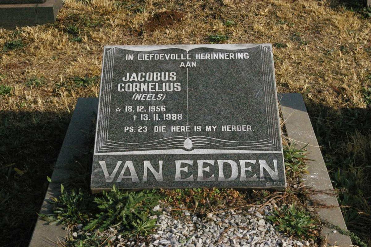 EEDEN Jacobus Cornelius, van 1956-1988