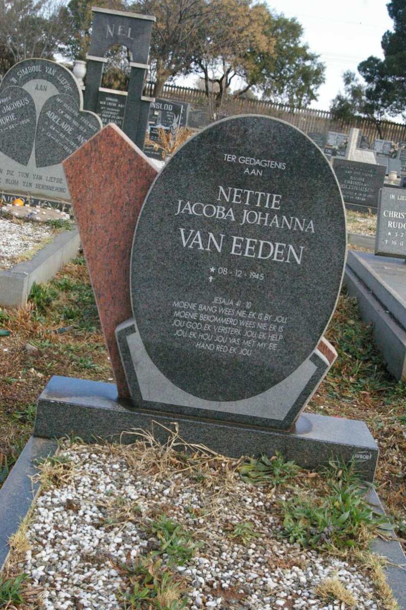 EEDEN Jacoba Johanna, van 1945-