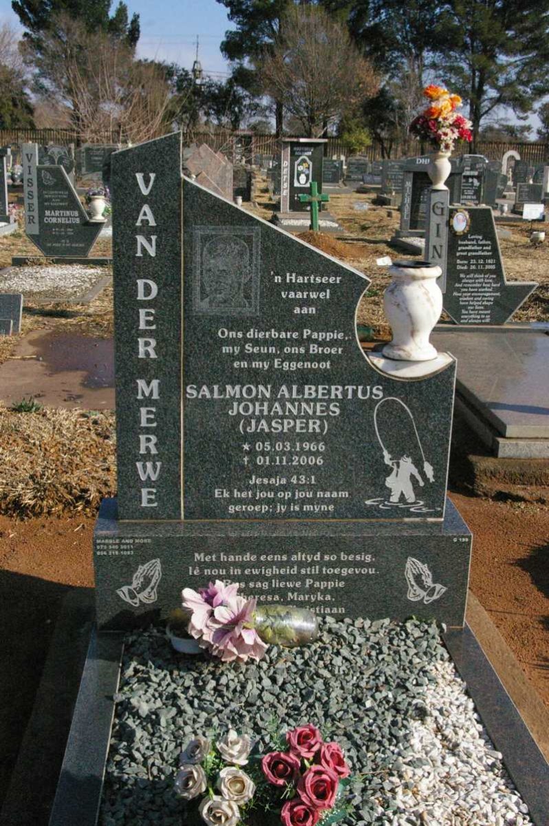 MERWE Salmon Albertus Johannes, van der 1966-2006