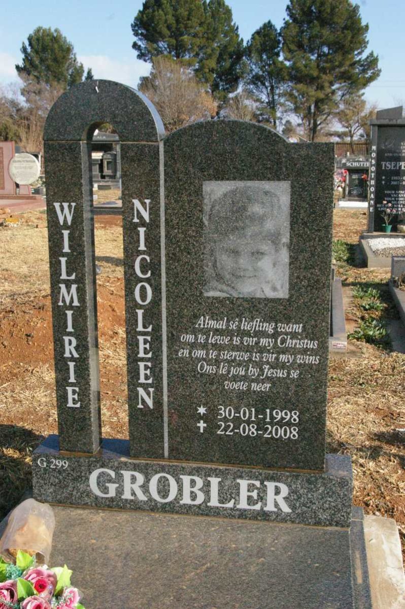 GROBLER Wilmirie Nicoleen 1998-2008