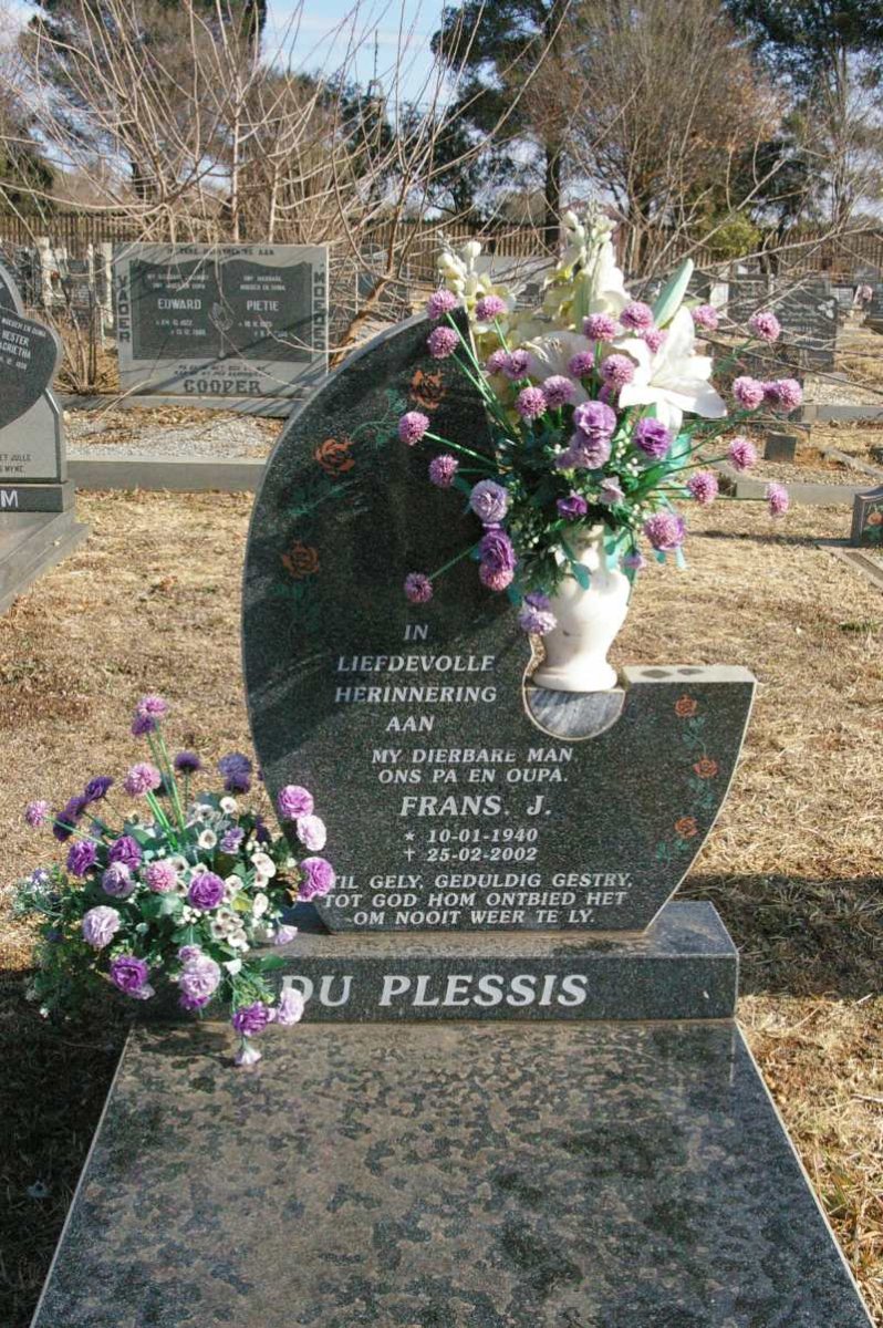 PLESSIS Frans J., du 1940-2002