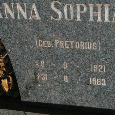 MILLER Richard 1916-1987 &amp; Anna Sophia PRETORIUS 1921-1983