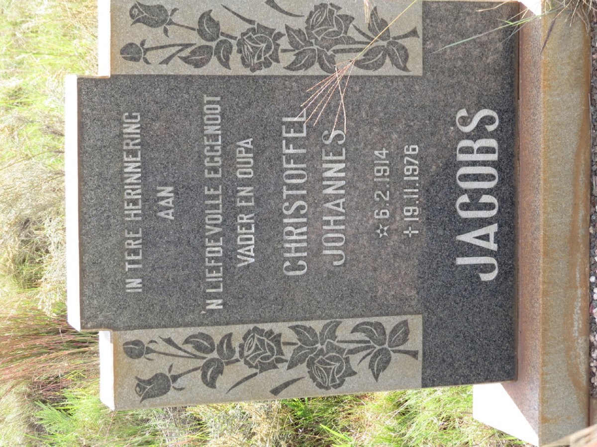 JACOBS Christoffel Johannes 1914-1976