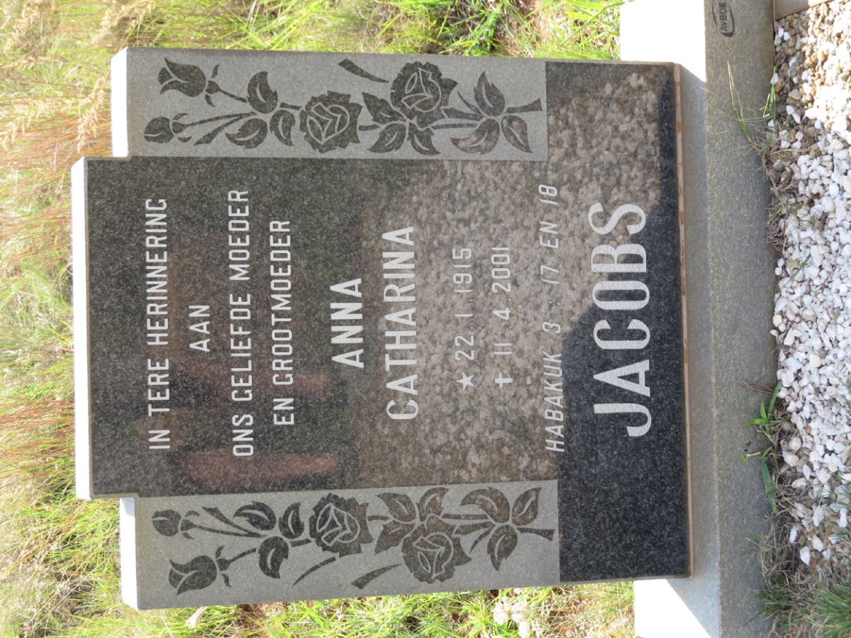 JACOBS Anna Catharina 1915-2001