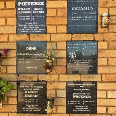 4. NG Gemeente Nigel-Suid Gedenkmuur