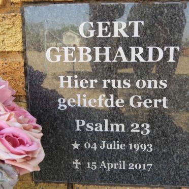 GEBHARDT Gert 1993-2017