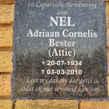 NEL Adriaan Cornelis Bester 1934-2010
