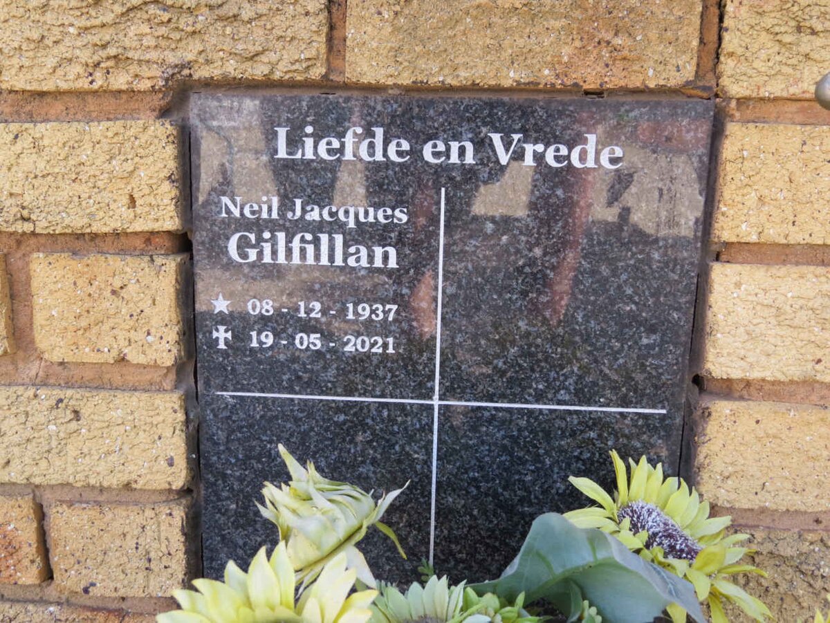GILFILLAN Neil Jacques 1937-2021