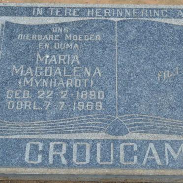 CROUCAMP Maria Magdalena nee MYNHARDT 1890-1969