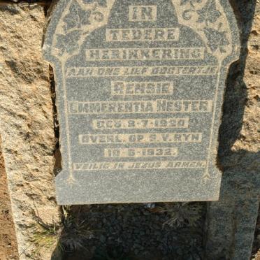 CLASSENS Rensie Emmerentia Hester 1920-1932