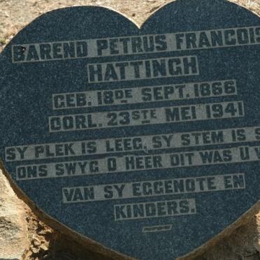 HATTINGH Barend Petrus Francois 1866-1941