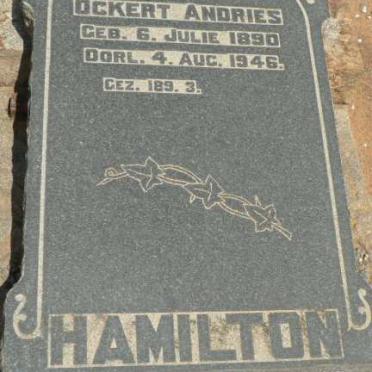 HAMILTON Ockert Andries 1890-1946