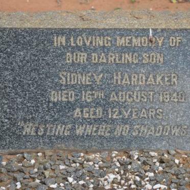 HARDAKER Sidney -1940