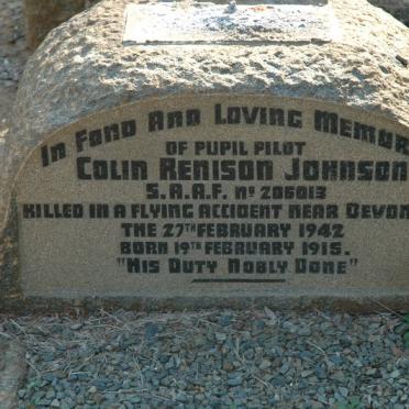 JOHNSON Colin Renison  1915-1942