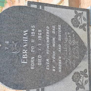 KHAN Ebrahim 1945-1968