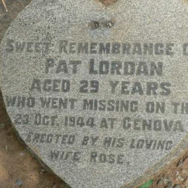LORDAN Pat -1944