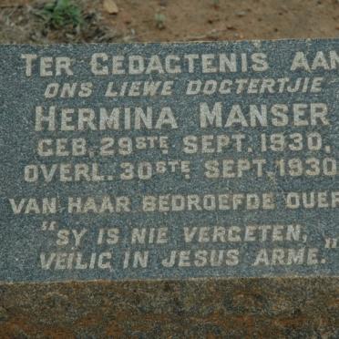MANSER Hermina 1930-1930