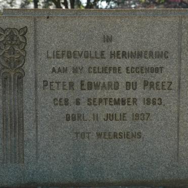 PREEZ Peter Edward, de 1863-1937