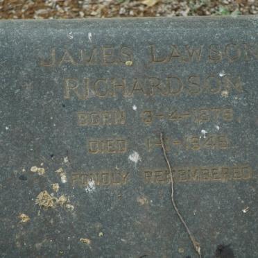 RICHARDSON James Lawson 1878-1949