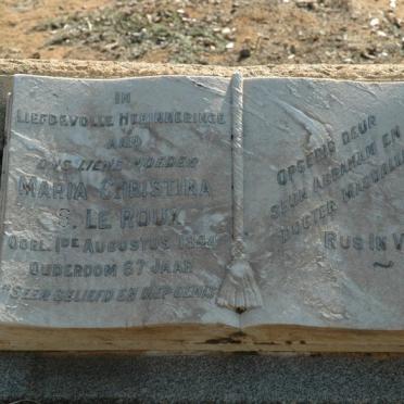 ROUX Maria Christina S., le  -1944