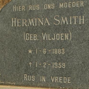 SMITH Hermina nee VILJOEN 1883-1959