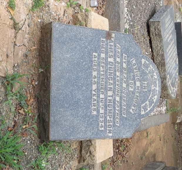 THOMPSON James Duncan -1934