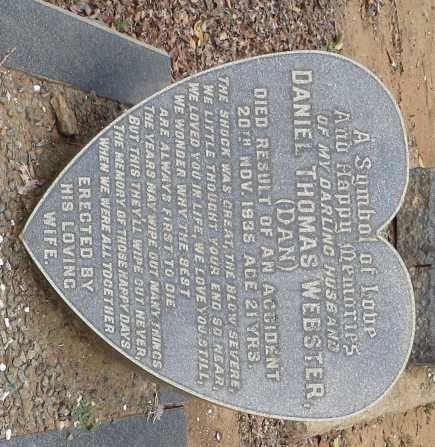 WEBSTER Daniel Thomas -1935