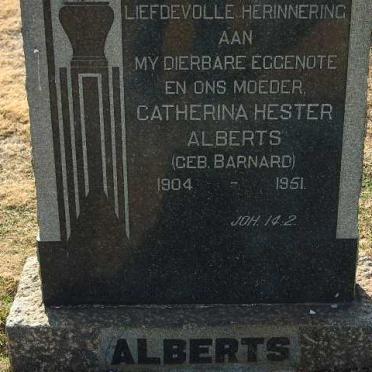 ALBERTS Catherina Hester nee BARNARD 1904-1951