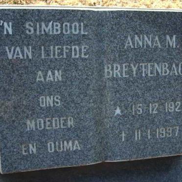 BREYTENBACH Anna M. 1921-1997