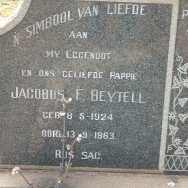 BEYTELL Jacobus F. 1924-1963