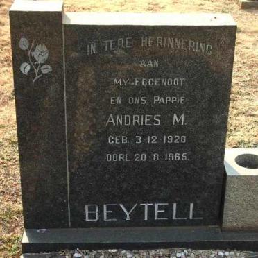BEYTELL Andries M. 1920-1965