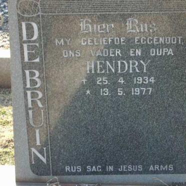 BRUIN Hendry, de 1934-1977