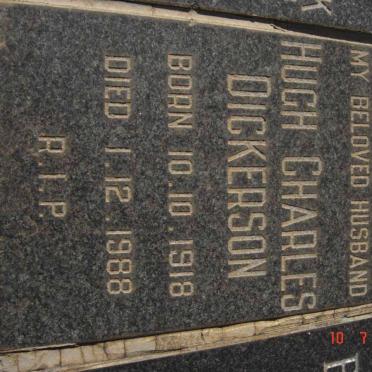 DICKERSON Hugh Charles 1918-1988