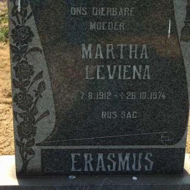 ERASMUS Martha Leviena 1912-1974