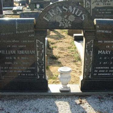 ERASMUS William Abraham 1905?-1983? &amp; Mary Jane 1911-1986