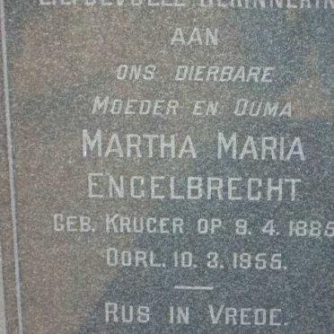 ENGELBRECHT Martha Maria geb. KRUGER 1885-1955