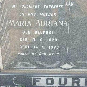 FOURIE Maria Adriana, nee DELPORT 1929-1963