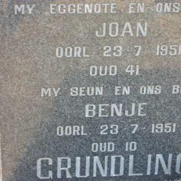GRUNDLING Joan -1951 :: GRUNDLING Benje -1951